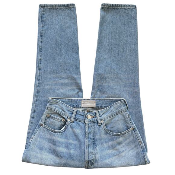 Everlane The Curvy 90s Cheeky Straight Jean High Rise Women's 26 Crop Blue Denim - Picture 5 of 14